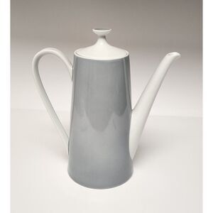 Fairwood Schonwald Germany Vintage GRAY & White Tea Coffee Pot/ Lid